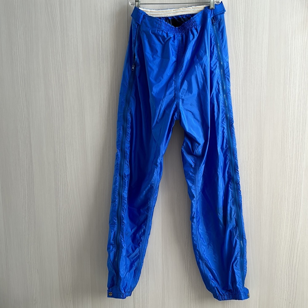 Vintage The North Face Brown Label Gore Tex Side Zip Windbreaker blue Pants XL